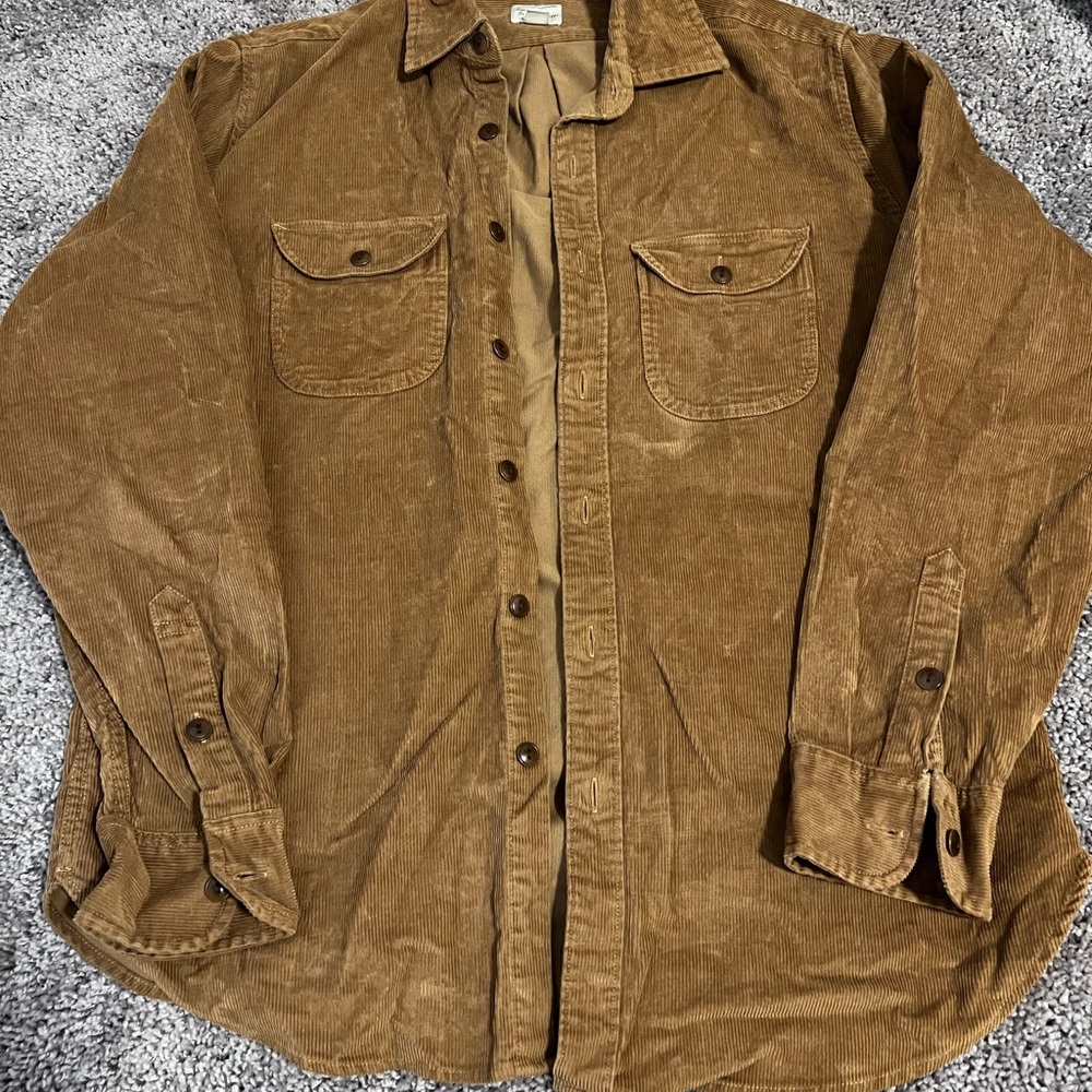 J. Crew Tan Corduroy Top